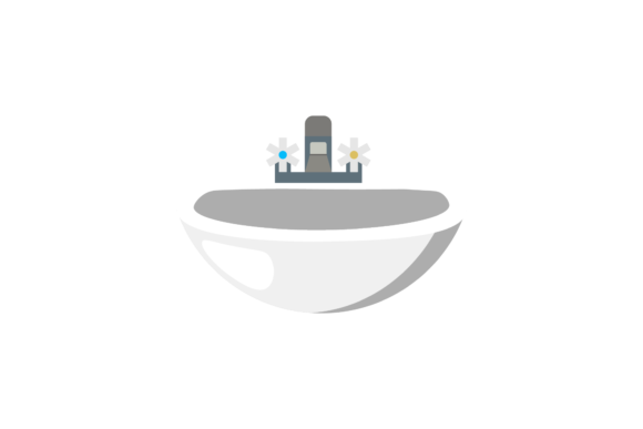 Bathroom White Sink Illustrations Vector: A Designer’s Clean Asset