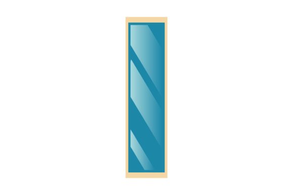 Bedroom Mirror Vector Illustrations for Modern Design Projects
