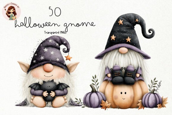 Cute Halloween Gnome PNG Clipart: Charming Seasonal Designs
