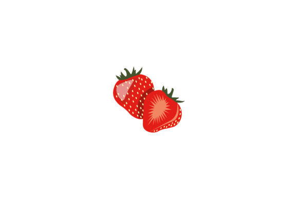 Fruit Strawberry Detail Illustrations: A Juicy Asset for Creative Projects