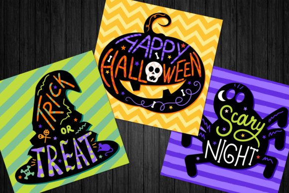 Happy Halloween Lettering: Spooky Vector Art for Your Projects