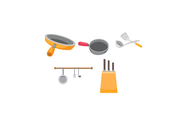 Kitchen Illustrations Vectors Set: Fresh Assets for Modern Brands