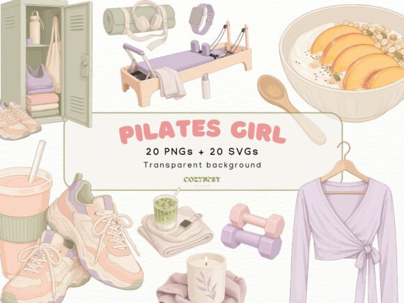Pilates Girl Lifestyle Cliparts: A Visual Guide to Modern Wellness Aesthetics