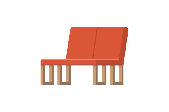 Terrace Red Chair Vector Illustrations: Vibrant Style for Your Projects