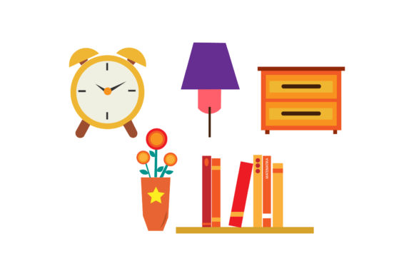 Transform Your Creative Projects with the Bedroom Illustrations Vector Set