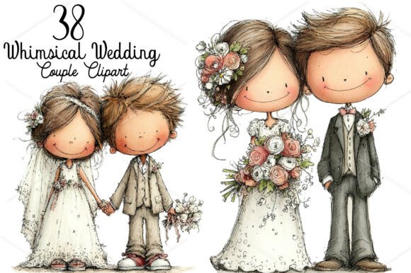 Whimsical Wedding Couple Clipart Bundle: A Designer's Guide